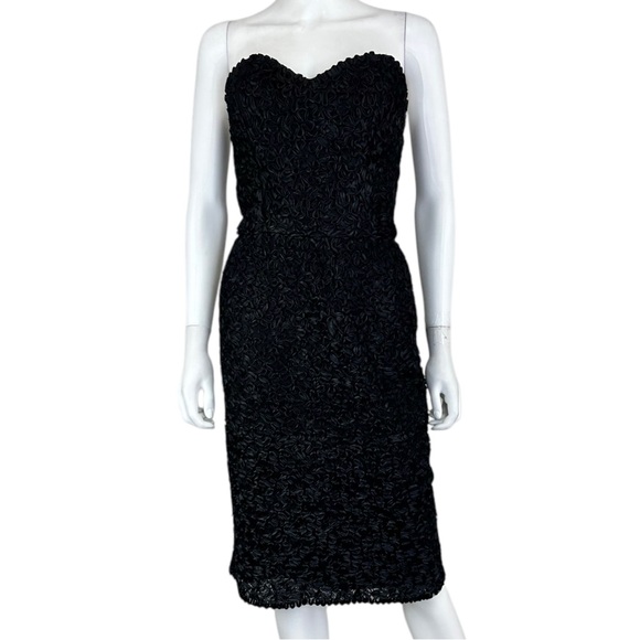 Victor Costa Dresses & Skirts - VICTOR COSA for Sak’s Fifth Avenue Black Strapless Cocktail Dress